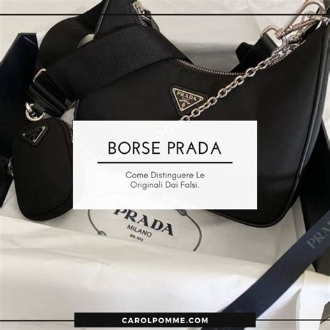 borsa con scritta prada milano|Come riconoscere una borsa Prada. Originale o .